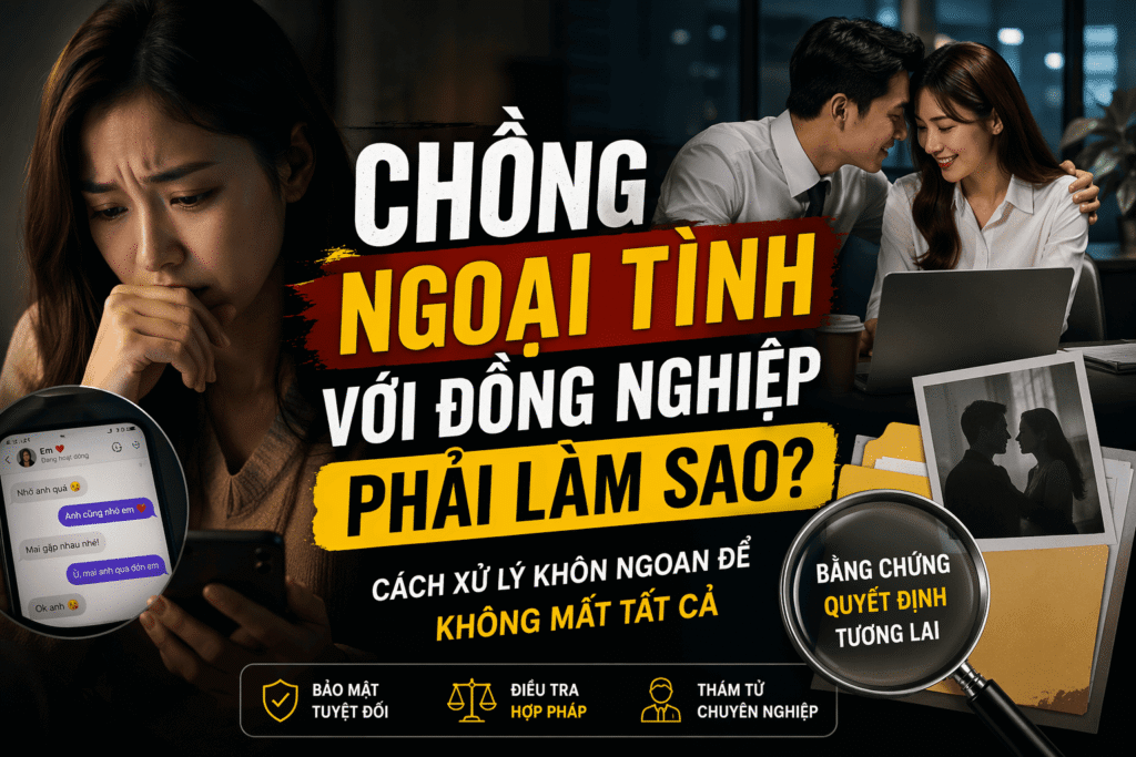 chong ngoai tinh voi dong nghiep thi phai lam sao