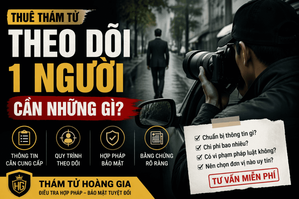 thue tham tu theo doi 1 nguoi can nhung gi