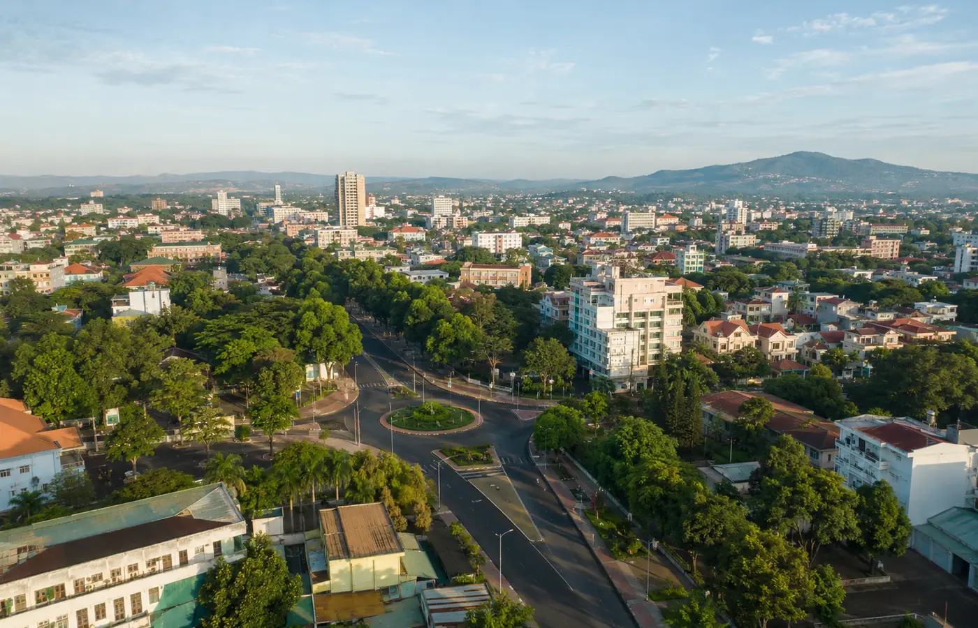 Toàn cảnh trung tâm Buôn Ma Thuột, địa bàn tiếp nhận dịch vụ thám tử Đắk Lắk
